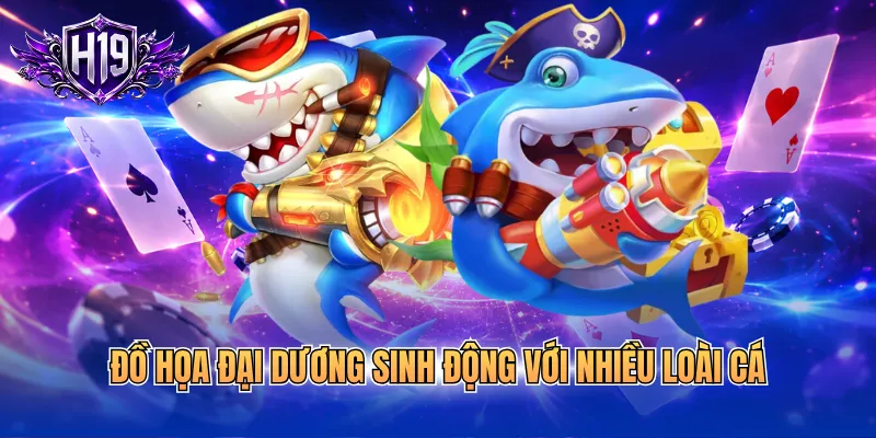 Đồ họa đại dương sinh động với nhiều loài cá